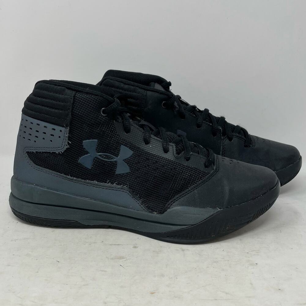 Under Armour Jet Mid Basketball Shoes Black Youth Size 6Y - Picture 4 of 8